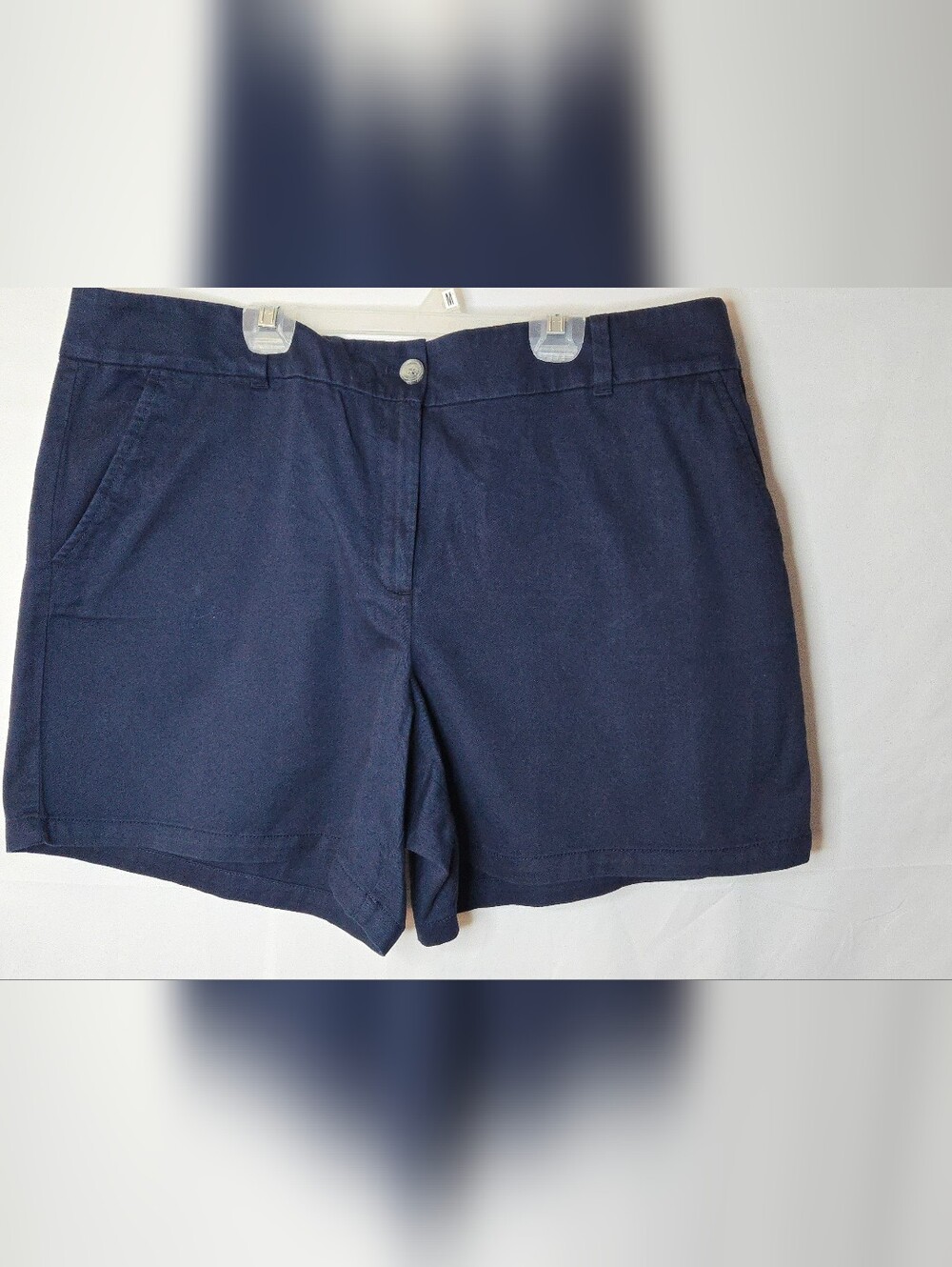NWT Loft Outlet Classic Women's 16 Navy Midrise Curvy 6" Shorts